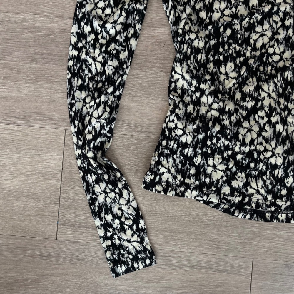 NWT Isabel Marant Leonio Top Sz 6 Black White Open Back Long Sleeve French Sexy - Picture 5 of 16